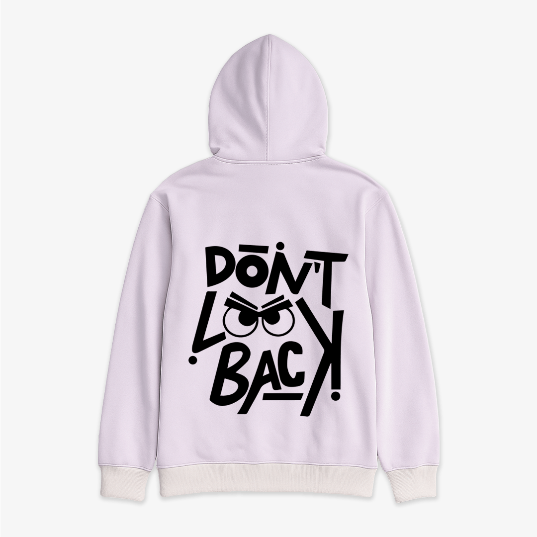 Don't Look Back - Printed Oversized Hoodie
